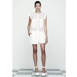T by Alexander Wang Silk Romper